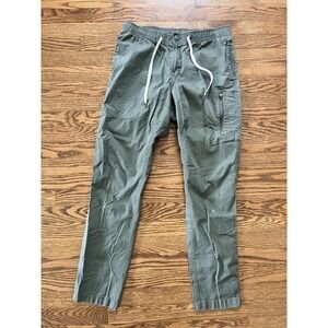 Vuori The Rise The Shine Rip stop Pants Women's Large Green Athletic Drawstring